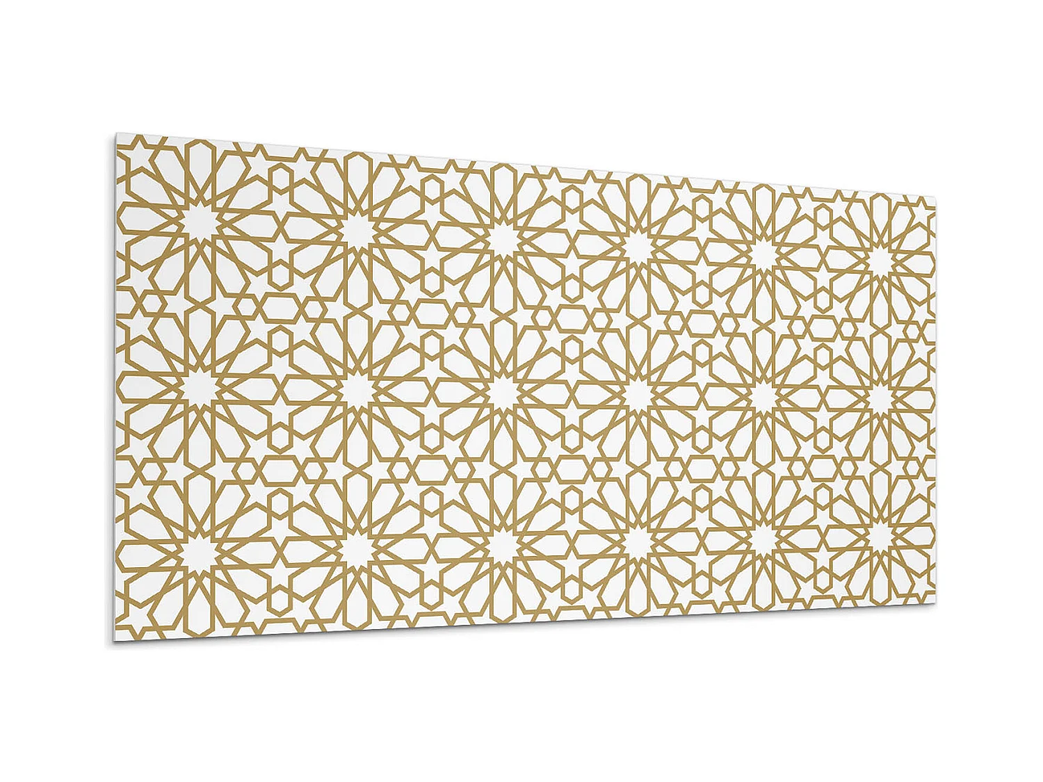 Wandpaneel selbstklebend, Wandverkleidung innen - 100x50 cm - Geometrisches Muster mit Sternen