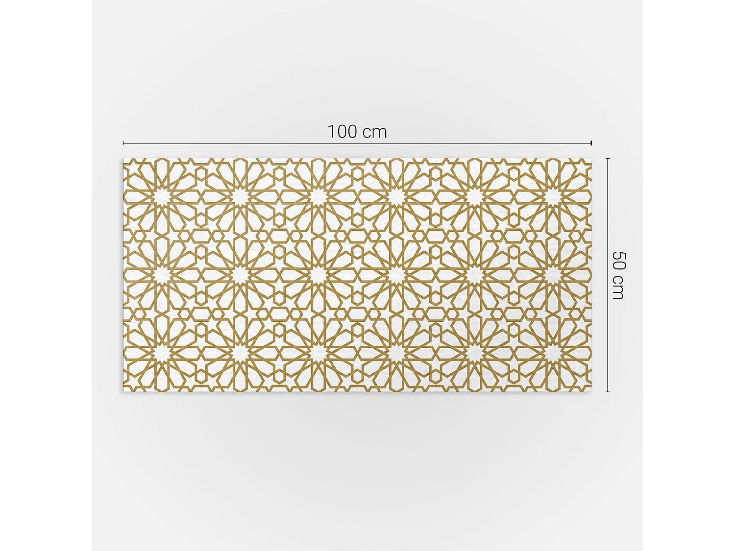 Wandpaneel selbstklebend, Wandverkleidung innen - 100x50 cm - Geometrisches Muster mit Sternen