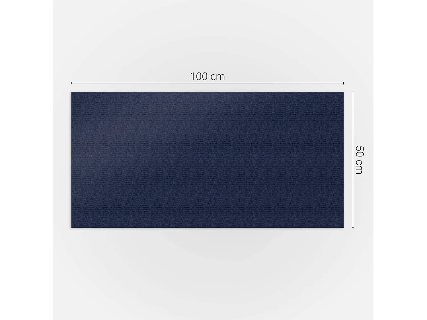 Panneaux muraux autocollants en vinyle imperméable - 100x50 cm - Couleur bleu marine foncé