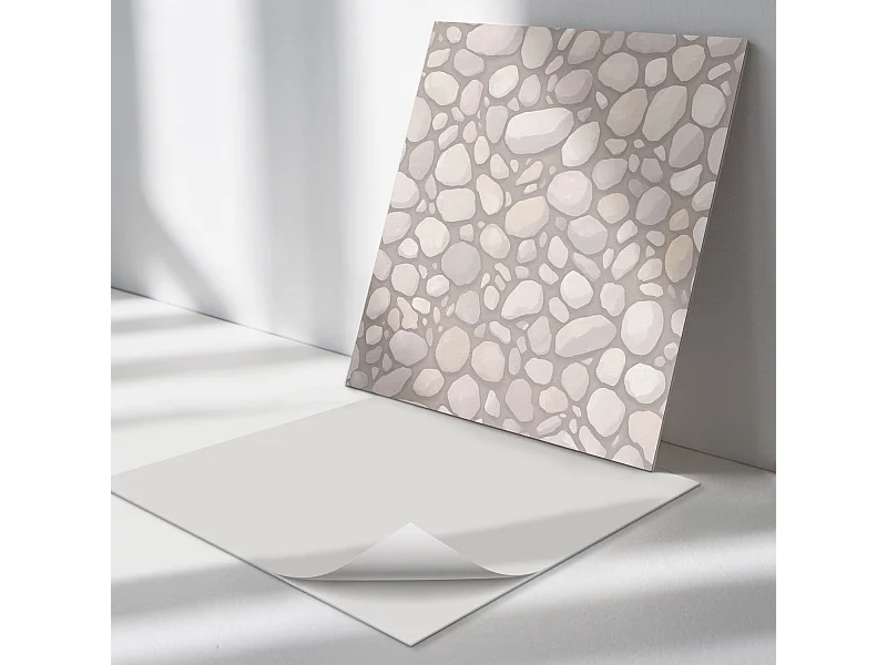 Zelfklevende wandbekleding, PVC wandpaneel, Vinyl wandbekleding - 4 x 50 x 50 cm - Patroon van natuursteen