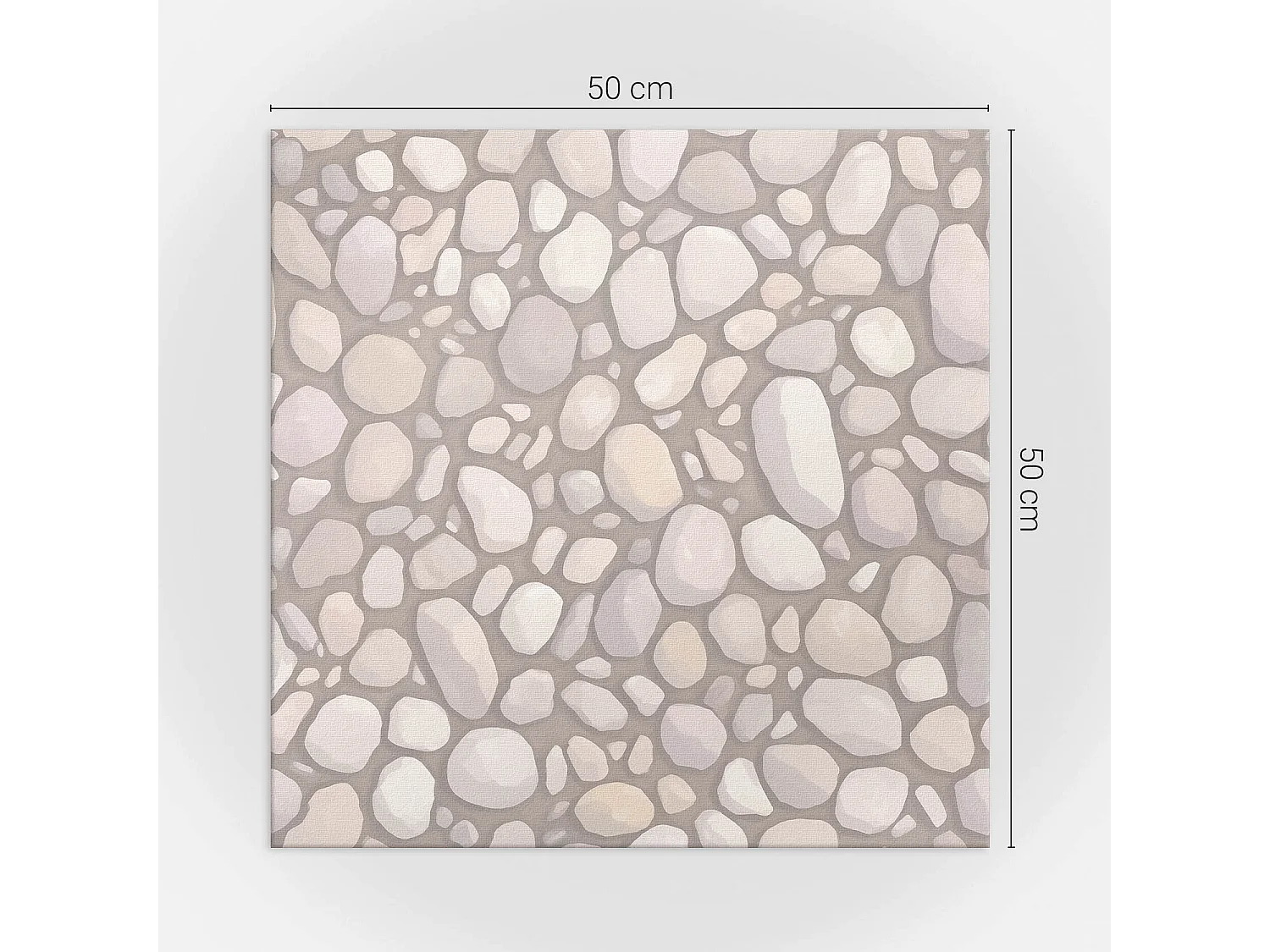 Panneaux muraux autocollants en vinyle imperméable - 4 x 50 x 50 cm - Motif en pierre naturelle