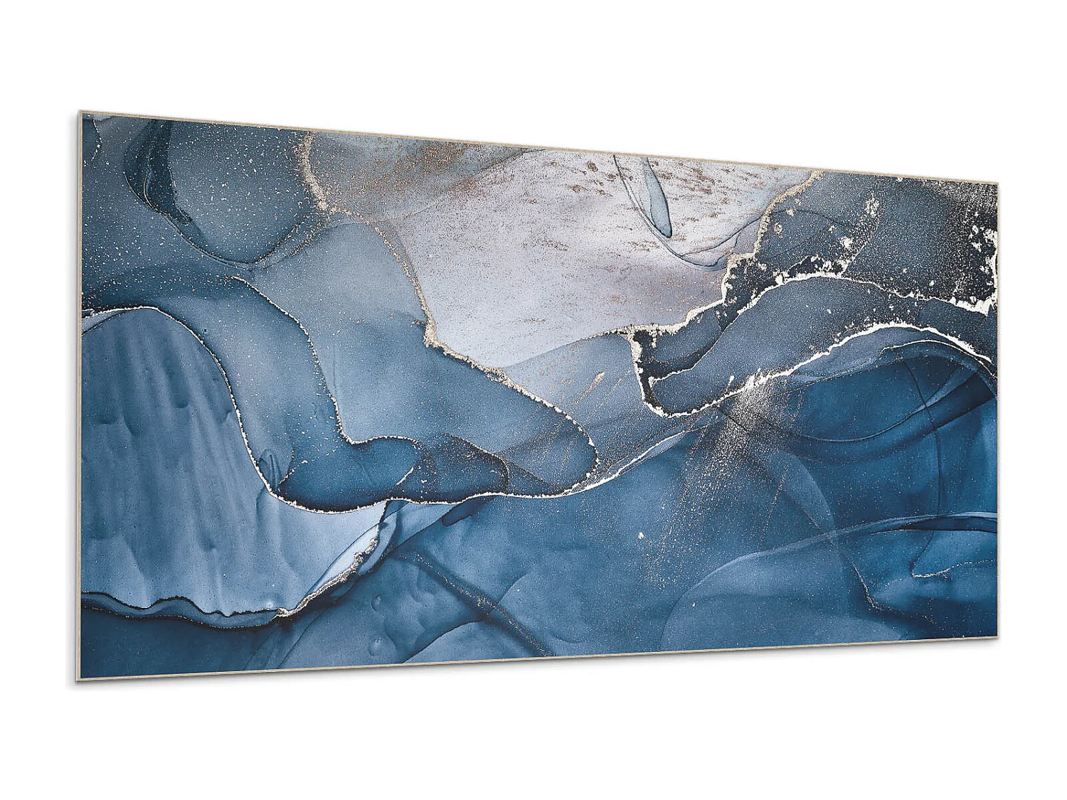 Panneaux muraux autocollants en vinyle imperméable - 120x60 cm - Modèle ondulé abstrait