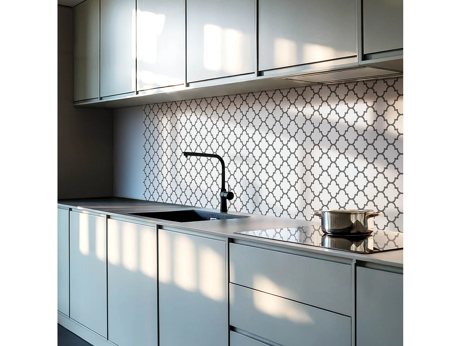 PVC wandpaneel, Vinyl wandverkleidung selbstklebend- 120x60 cm - Muster mit symmetrischen Formen