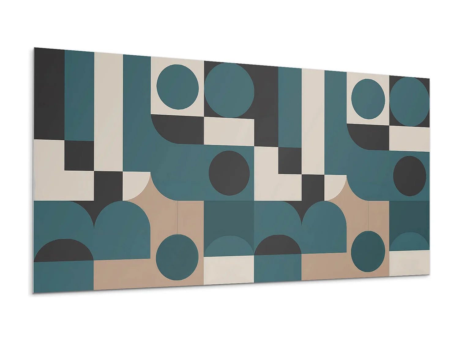 Panneaux muraux autocollants en vinyle imperméable - 10x40x20 cm - Formes et formes abstraites