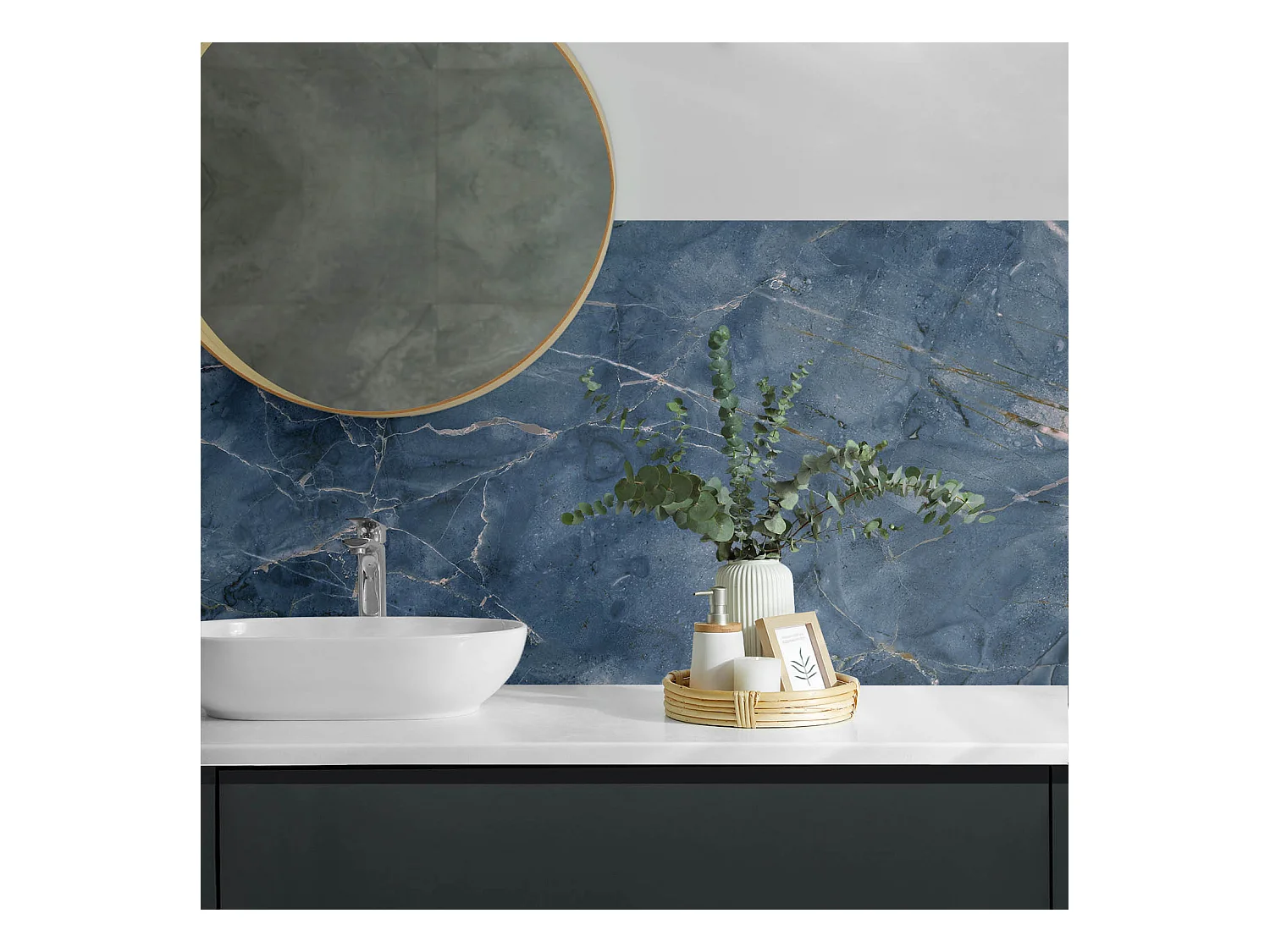 PVC wandpaneel, Vinyl wandverkleidung selbstklebend- 120x60 cm - Natursteinmuster