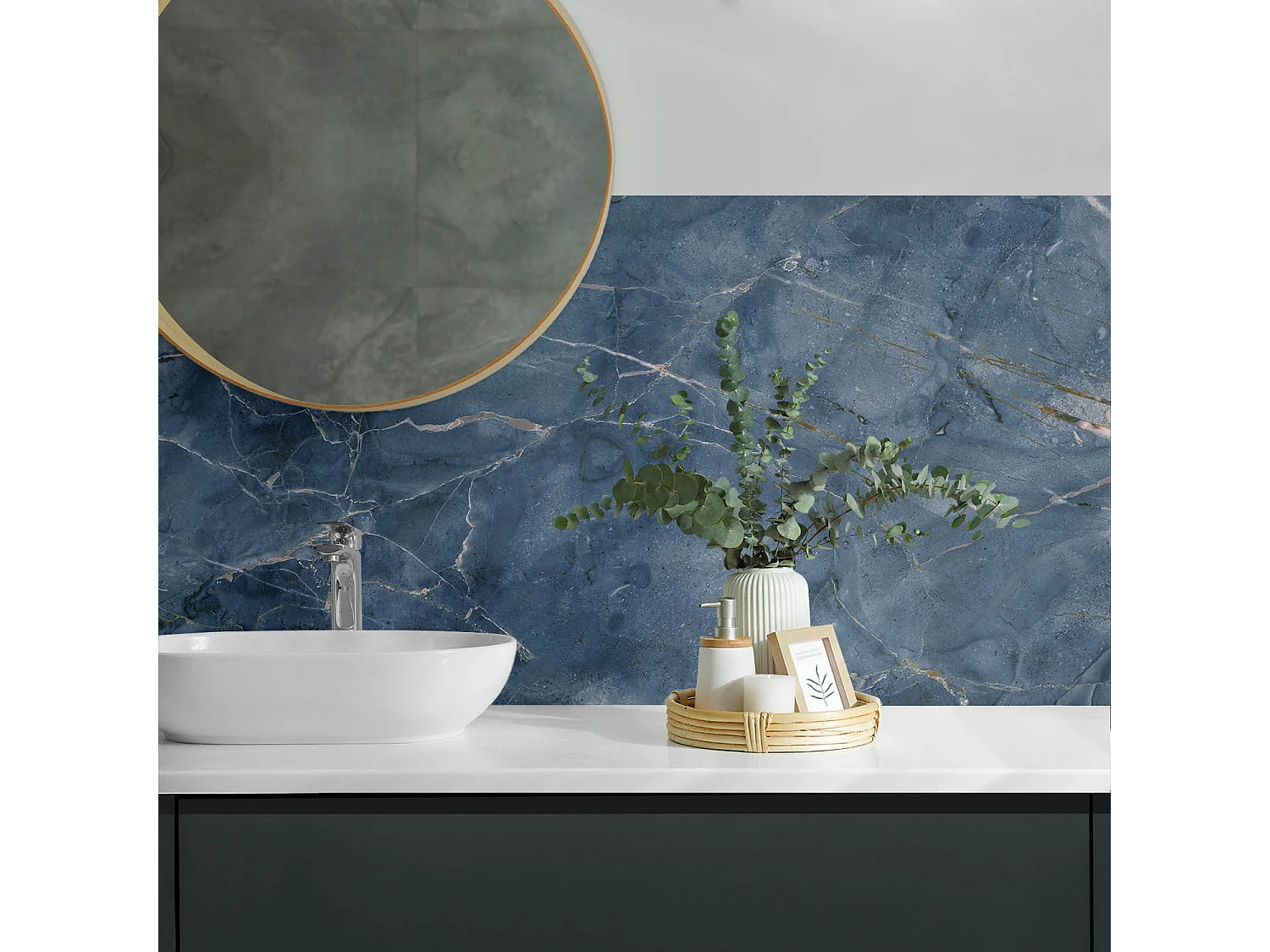 PVC wandpaneel, Vinyl wandverkleidung selbstklebend- 120x60 cm - Natursteinmuster