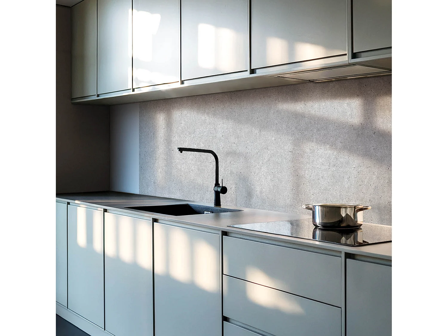 PVC wandpaneel, Vinyl wandverkleidung selbstklebend- 120x60 cm - Rohbetonstruktur