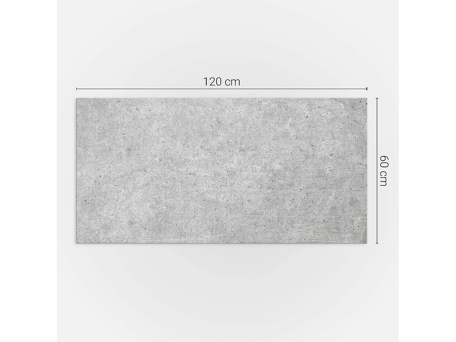 Panneaux muraux autocollants en vinyle imperméable - 120x60 cm - Texture de béton brut