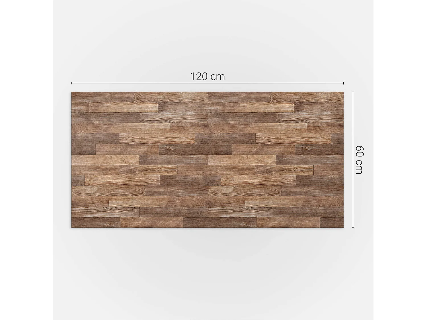 Panneaux muraux autocollants en vinyle imperméable - 120x60 cm - Modèle de plancher