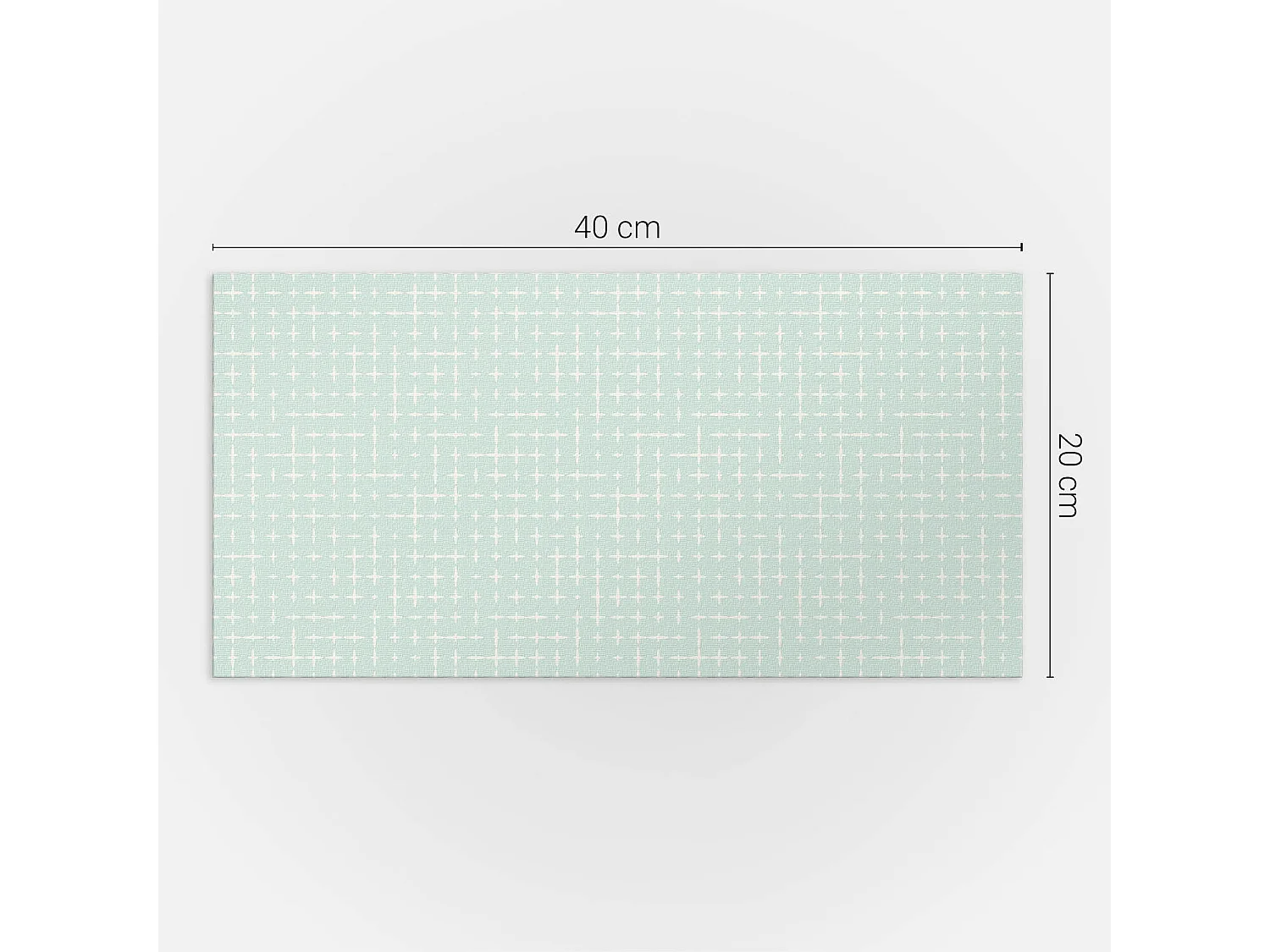 Wandpaneel selbstklebend, Wandverkleidung innen - 10x40x20 cm - Geometrie von Linien und Kreuzen