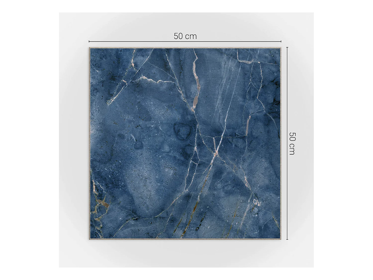 Wandpaneel selbstklebend, Wandverkleidung innen - 4 x 50 x 50 cm - Natursteinmuster