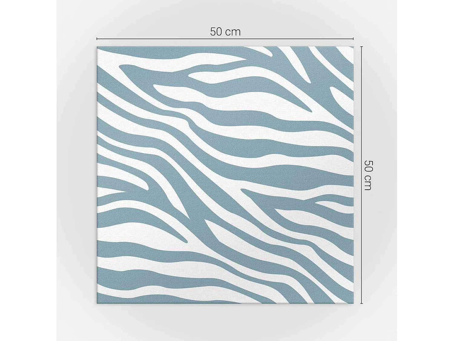 Wandpaneel selbstklebend, Wandverkleidung innen - 4 x 50 x 50 cm - Zebraartiges Muster