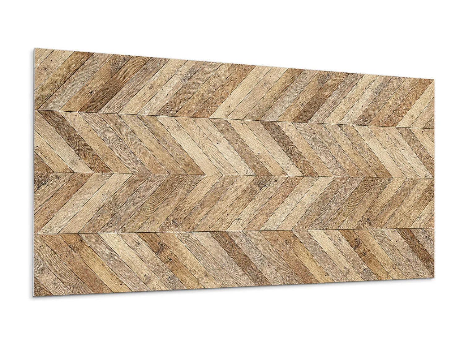 PVC wandpaneel, Vinyl wandverkleidung selbstklebend- 120x60 cm - Fischgrätenmuster aus Holz