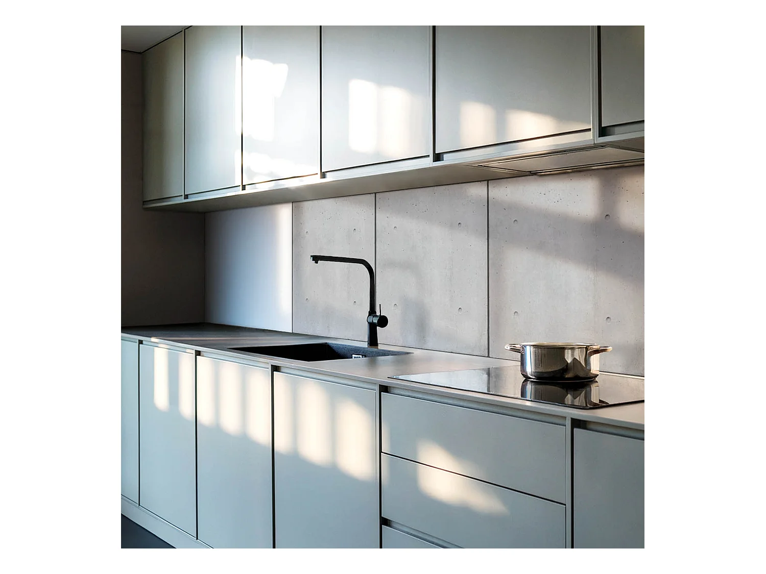 Zelfklevende wandbekleding, PVC wandpaneel, Vinyl wandbekleding - 4 x 50 x 50 cm - Ruwe betontextuur