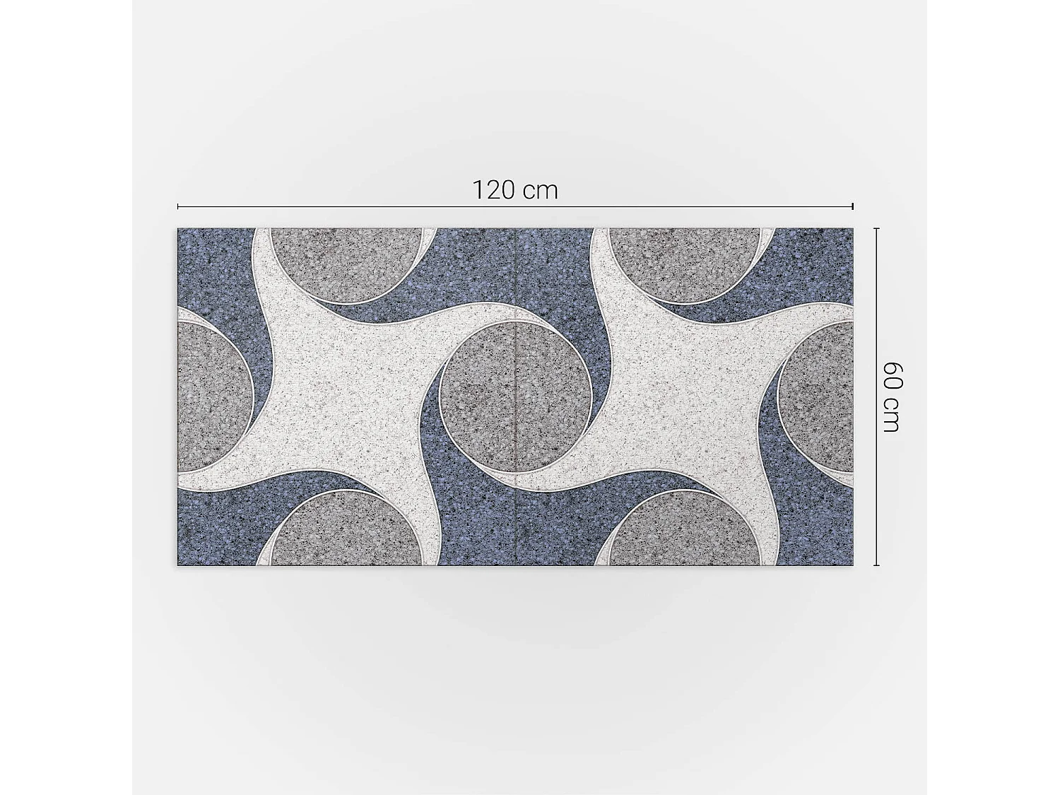 PVC wandpaneel, Vinyl wandverkleidung selbstklebend- 120x60 cm - Abstraktes Mosaikmuster