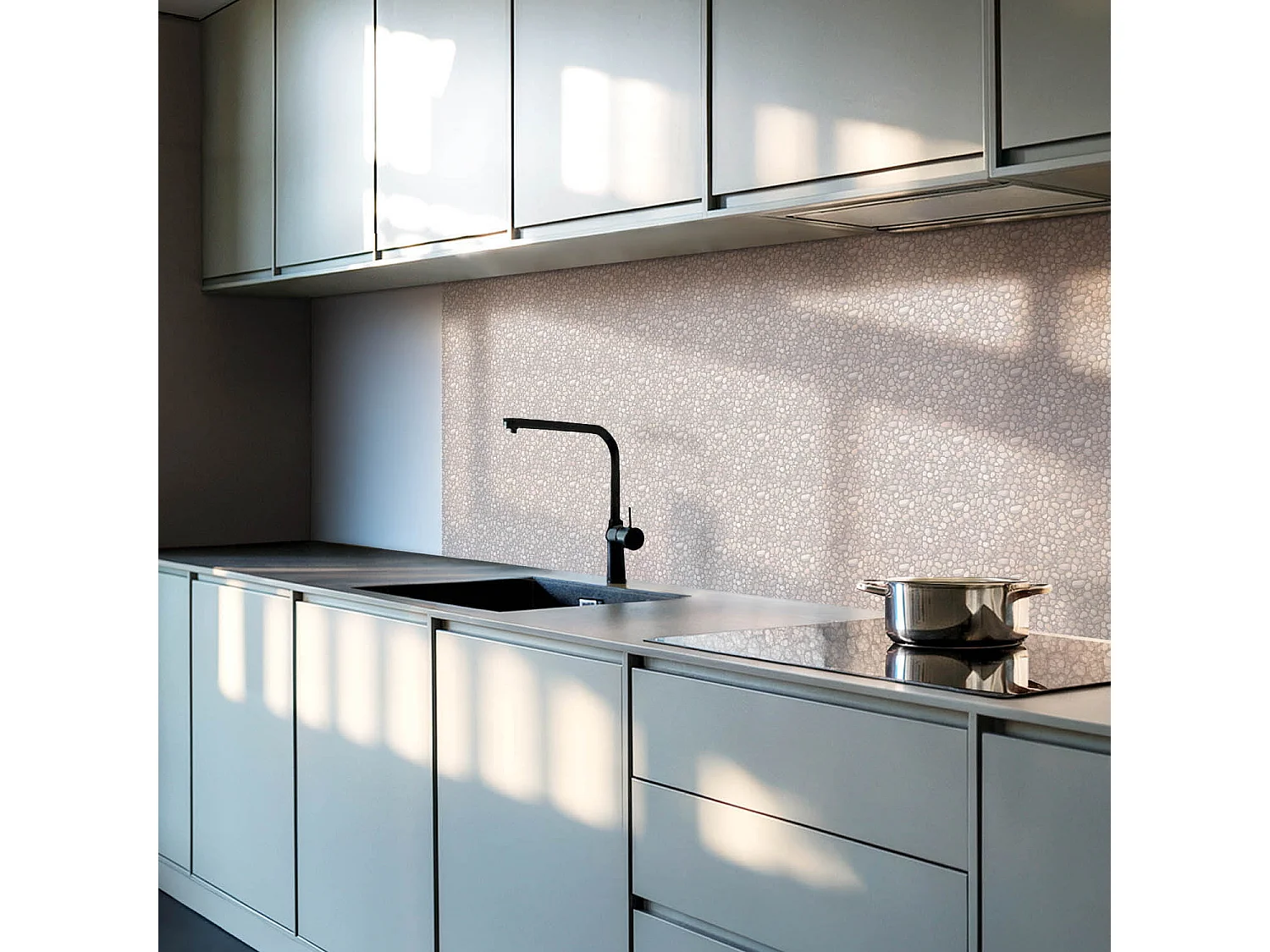 Panneaux muraux autocollants en vinyle imperméable - 10x40x20 cm - Motif en pierre naturelle