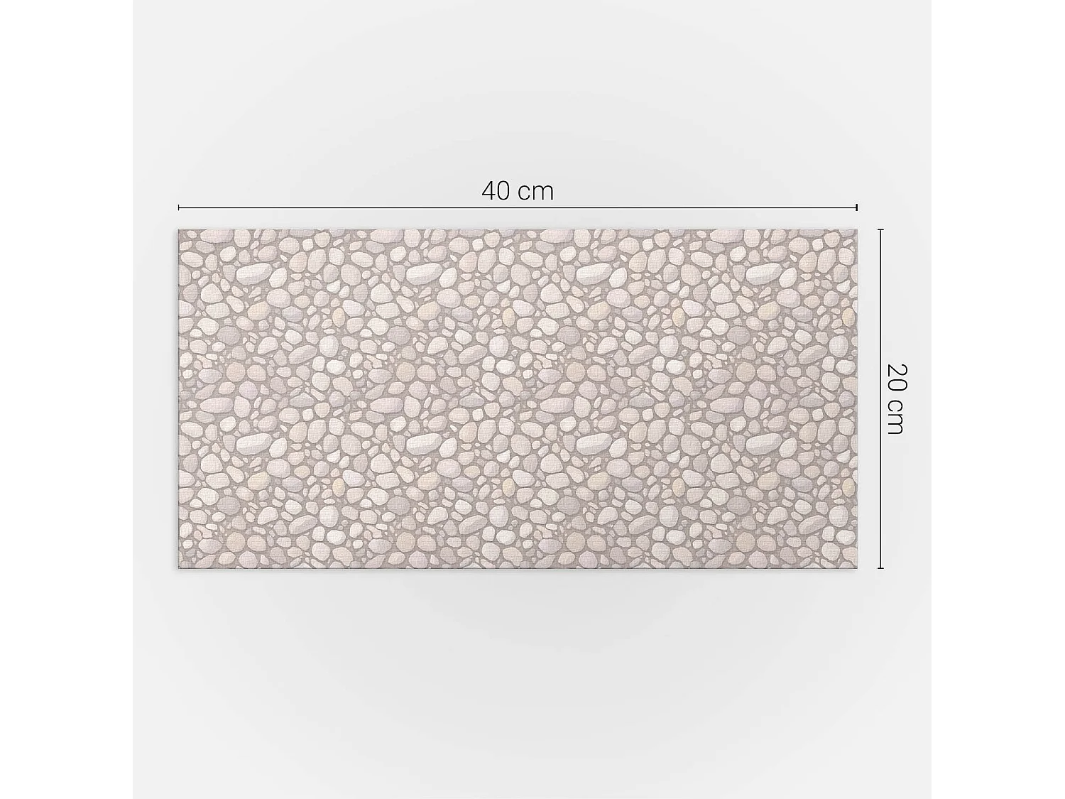 Panneaux muraux autocollants en vinyle imperméable - 10x40x20 cm - Motif en pierre naturelle
