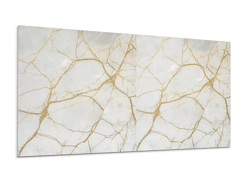 Wandpaneel selbstklebend, Wandverkleidung innen - 6x60x30 cm - Elegantes Marmormuster