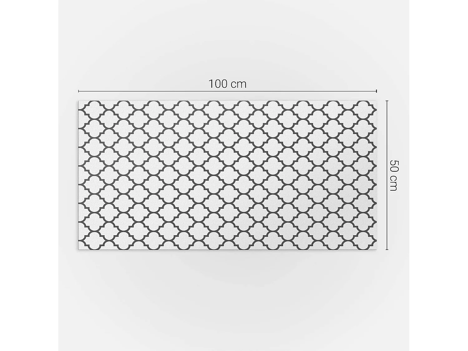 Wandpaneel selbstklebend, Wandverkleidung innen - 100x50 cm - Muster mit symmetrischen Formen