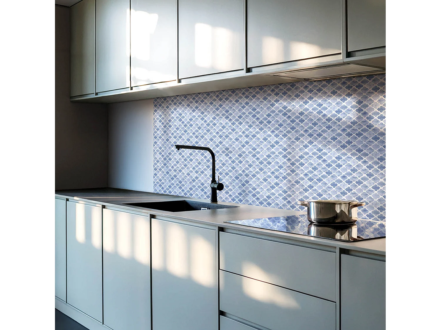 Panneaux muraux autocollants en vinyle imperméable - 10x40x20 cm - Modèle de style marocain