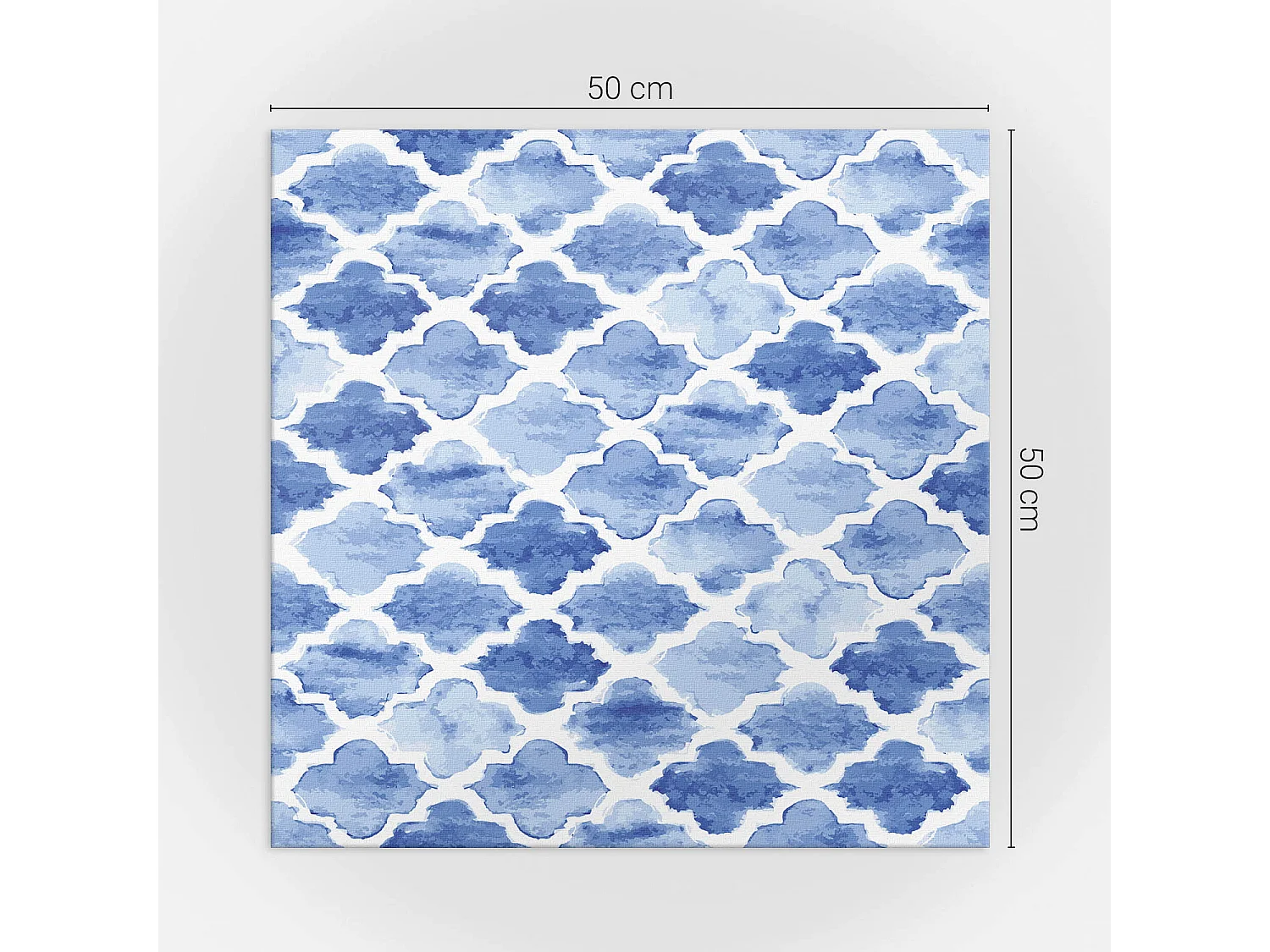 Panneaux muraux autocollants en vinyle imperméable - 4 x 50 x 50 cm - Modèle de style marocain