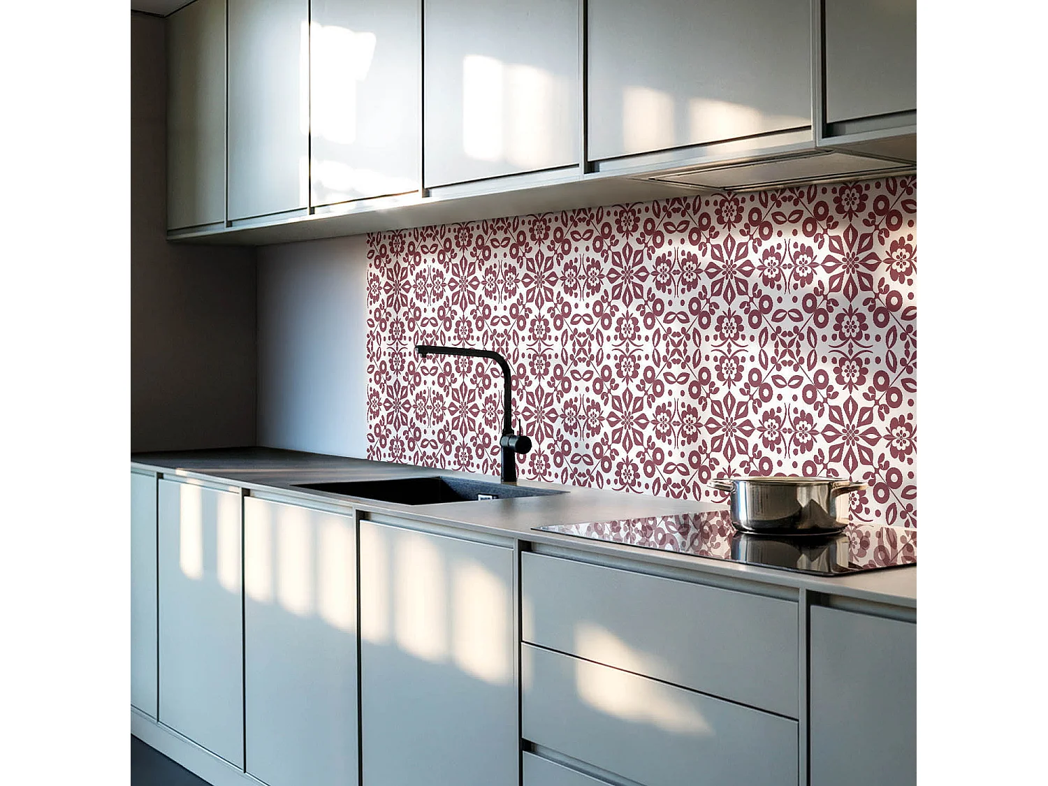 Zelfklevende wandbekleding, PVC wandpaneel, Vinyl wandbekleding - 6x60x30 cm - Bloemmotief met bladeren