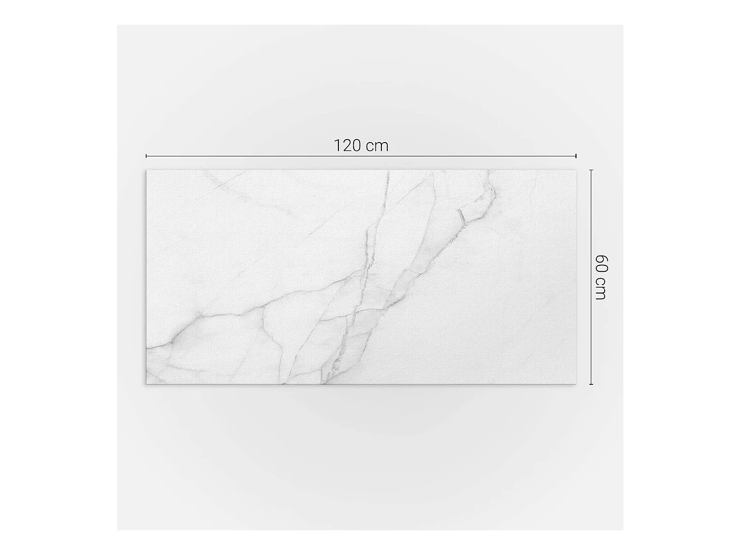 PVC wandpaneel, Vinyl wandverkleidung selbstklebend- 120x60 cm - Elegantes Marmormuster