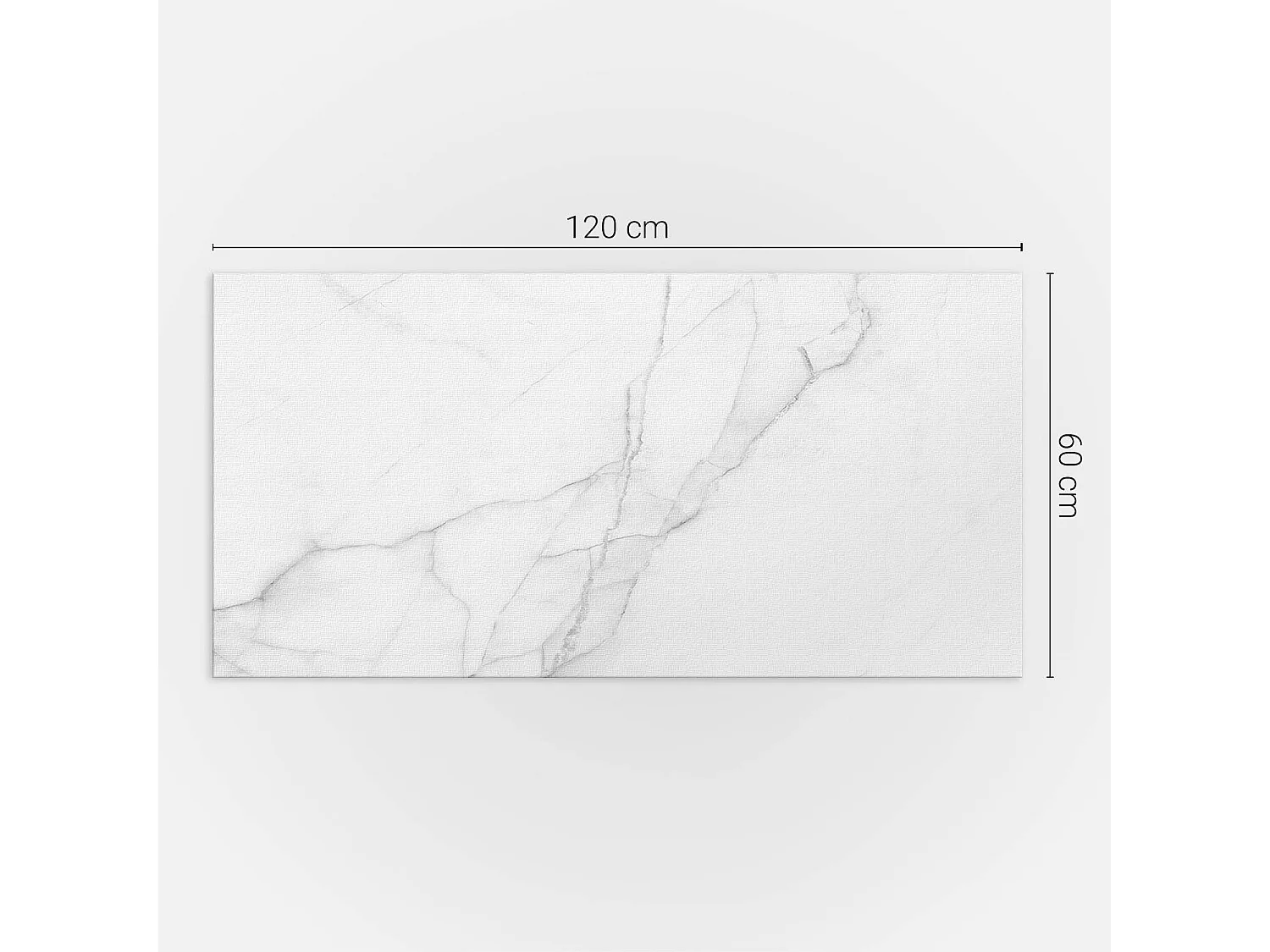 Panneaux muraux autocollants en vinyle imperméable - 120x60 cm - Modèle de marbre élégant