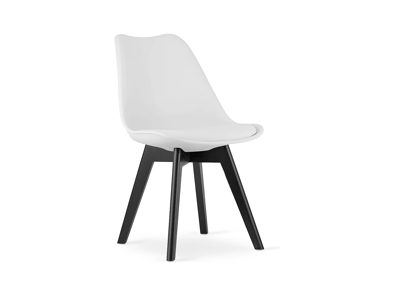 Chaise MARK - pieds blancs / noirs x 1