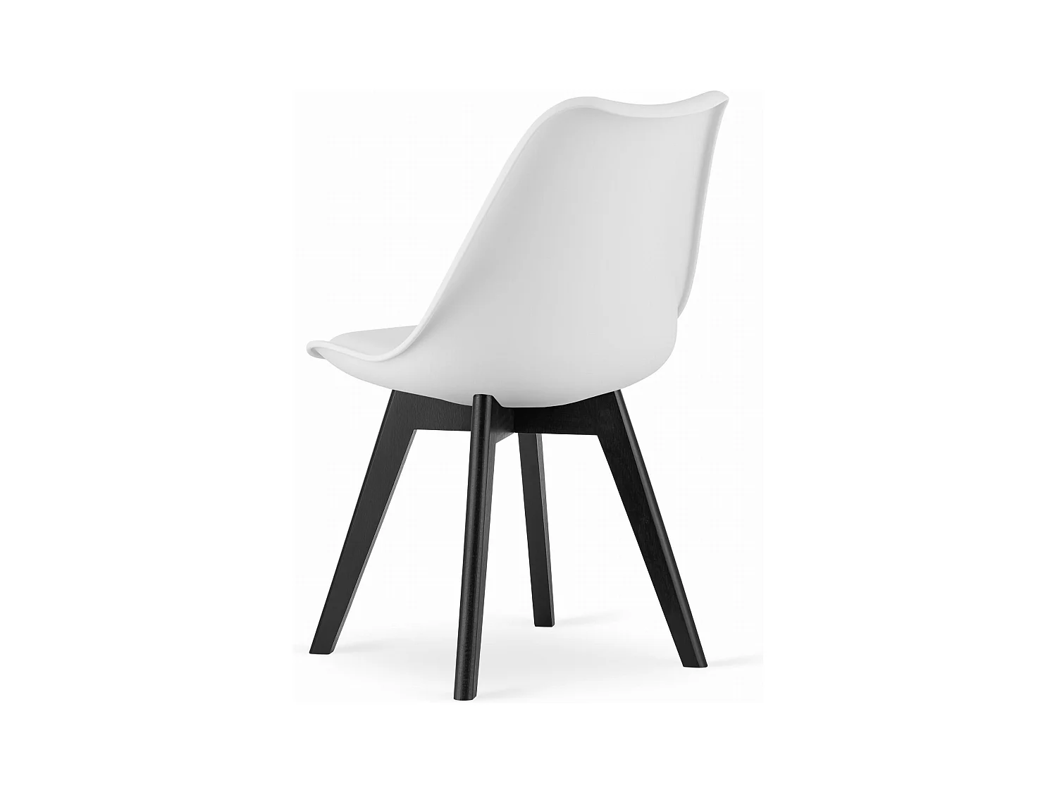 Chaise MARK - pieds blancs / noirs x 1