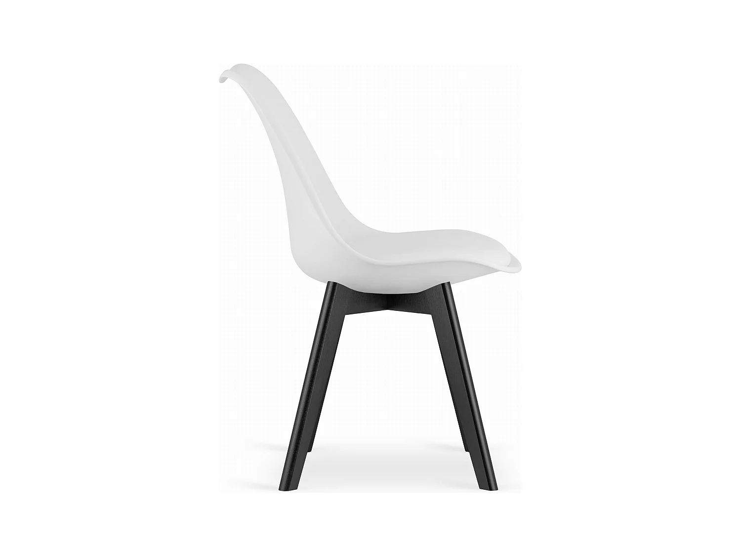 Chaise MARK - pieds blancs / noirs x 1