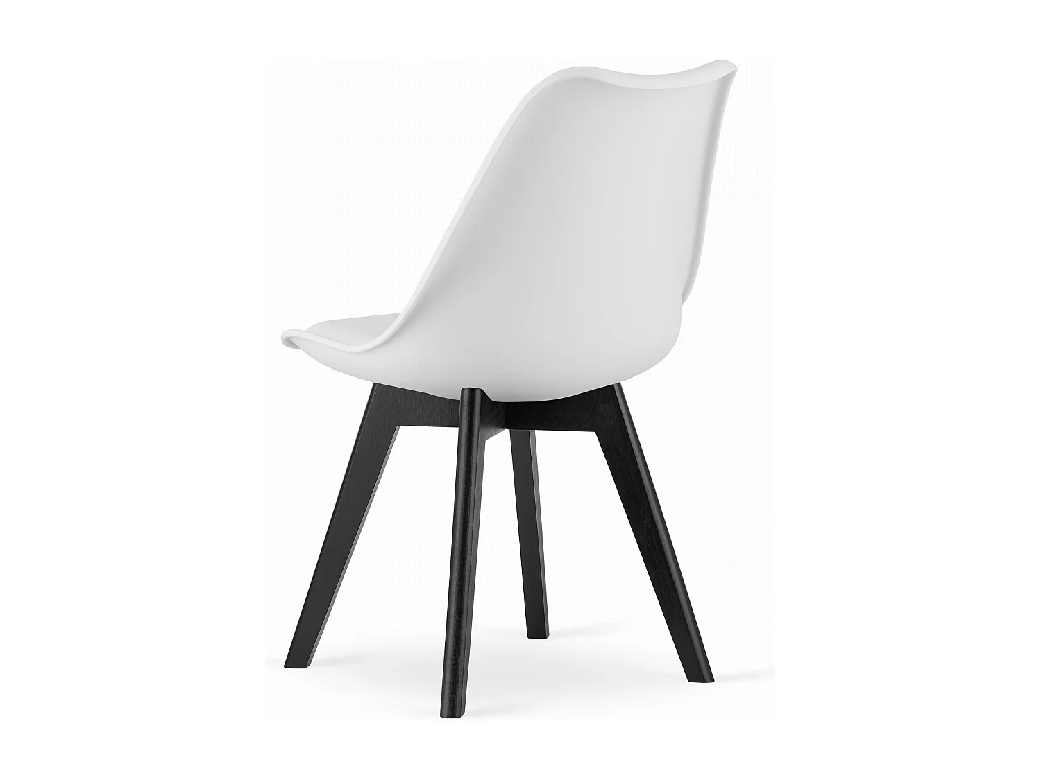 Chaise MARK - pieds blancs / noirs x 1