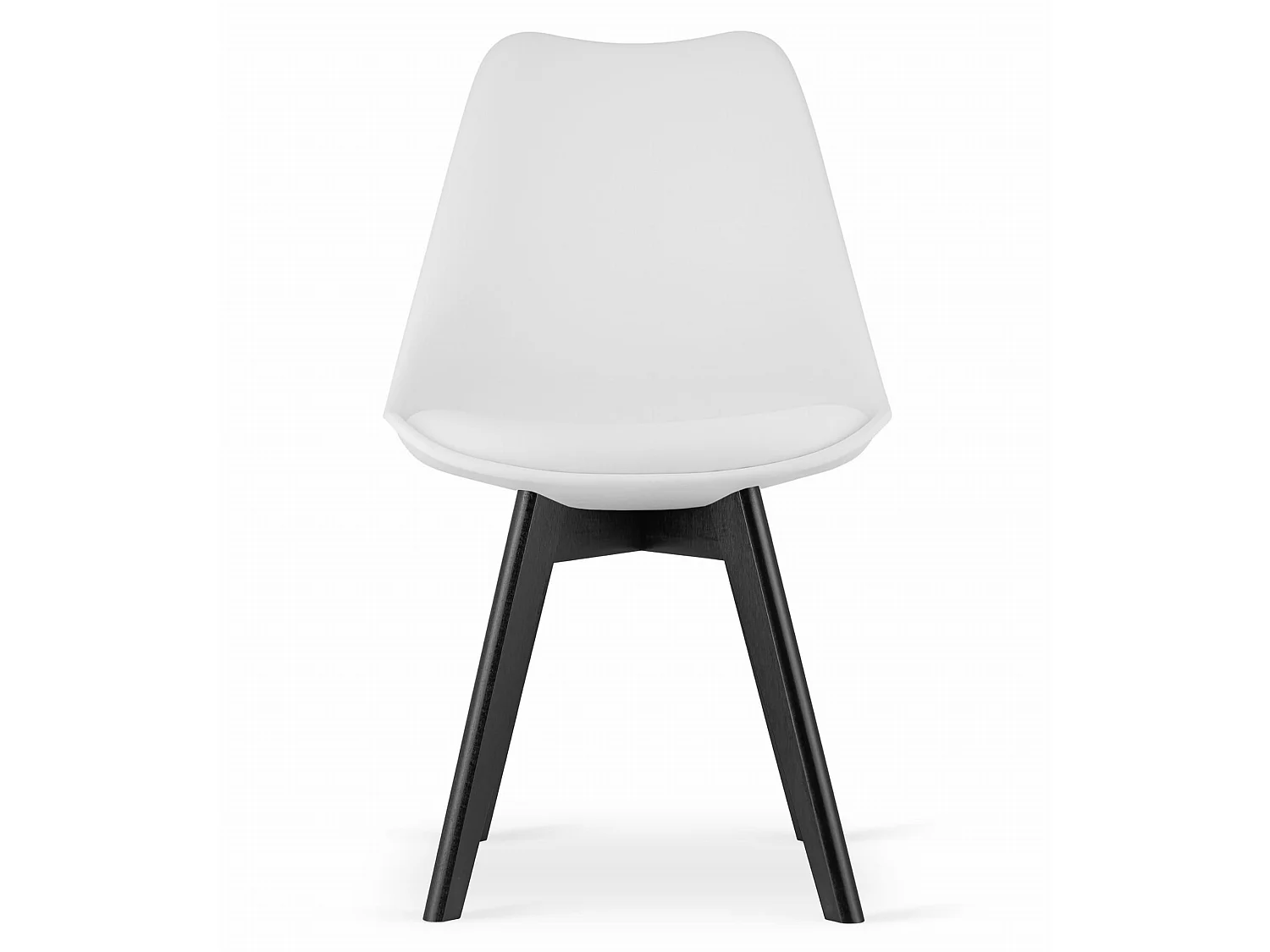 Chaise MARK - pieds blancs / noirs x 1