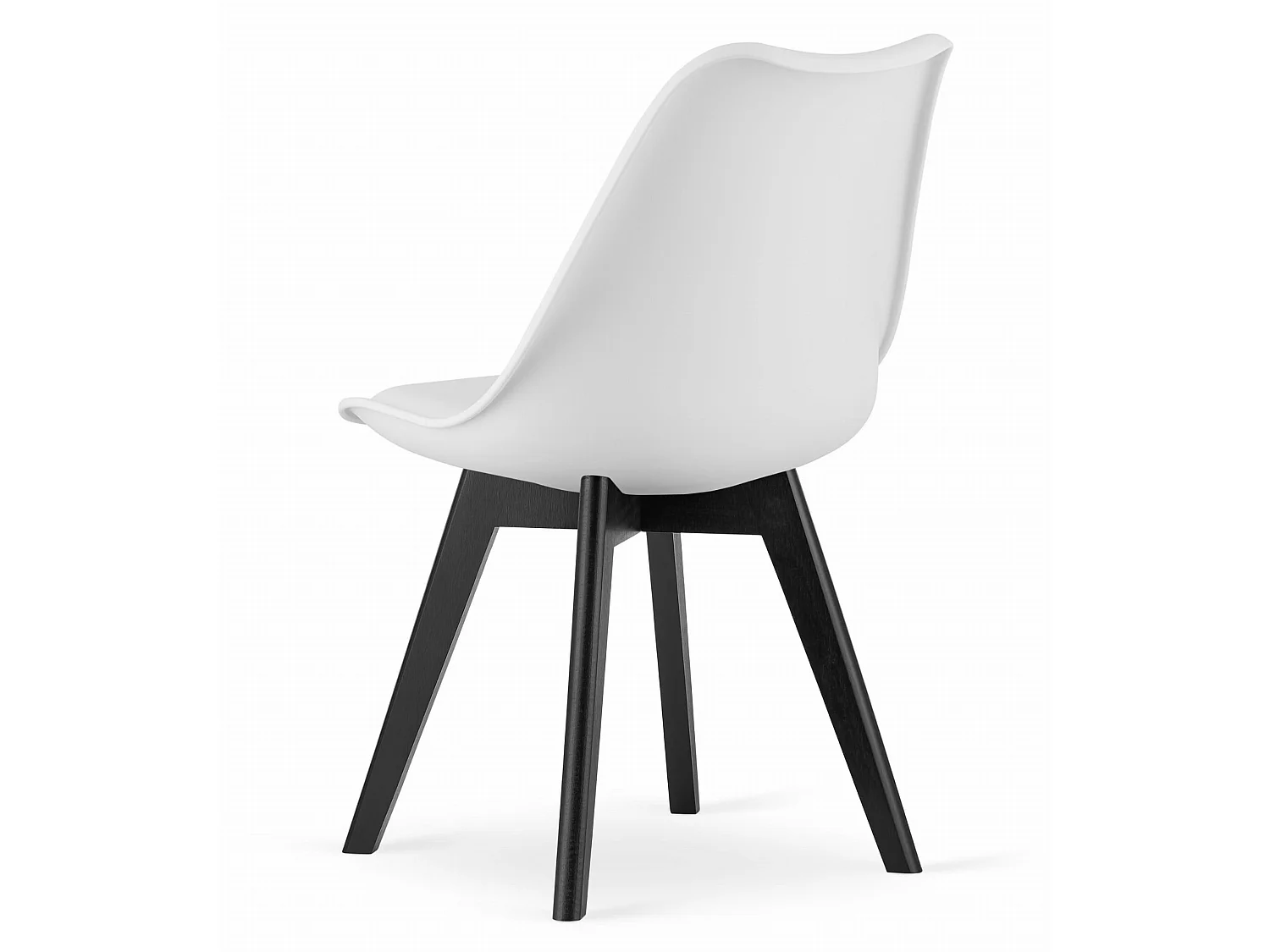 Chaise MARK - pieds blancs / noirs x 1