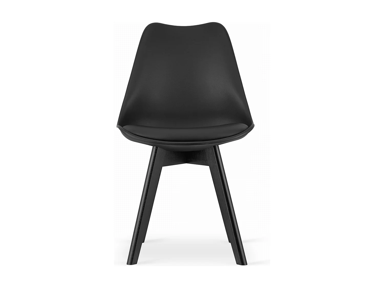 Sedia MARK - nera / gambe nere x 1