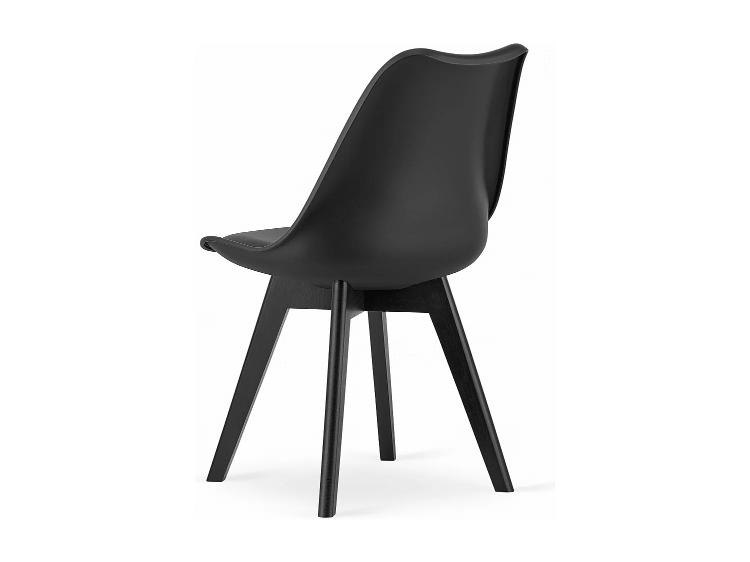 Sedia MARK - nera / gambe nere x 1