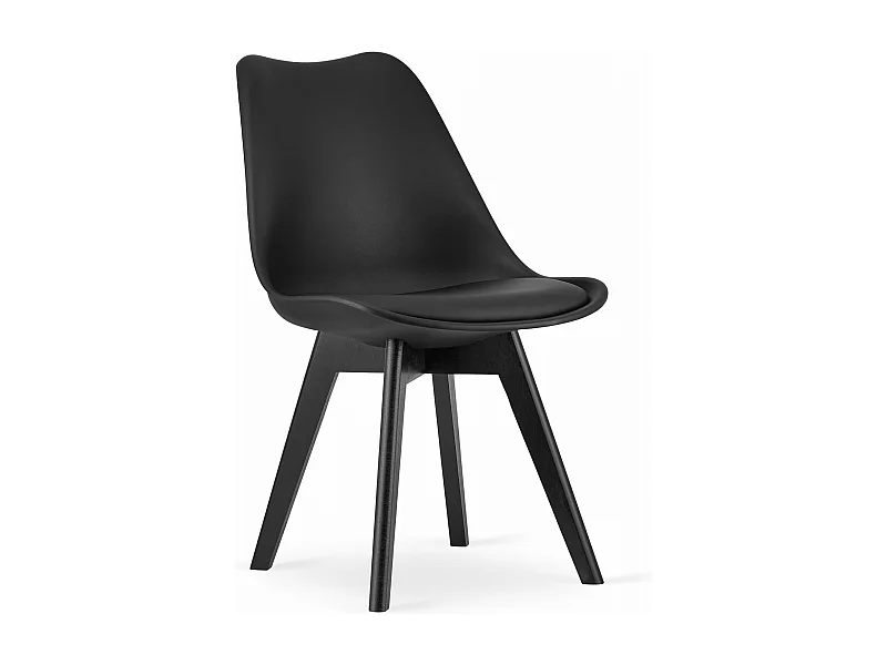 Sedia MARK - nera / gambe nere x 1