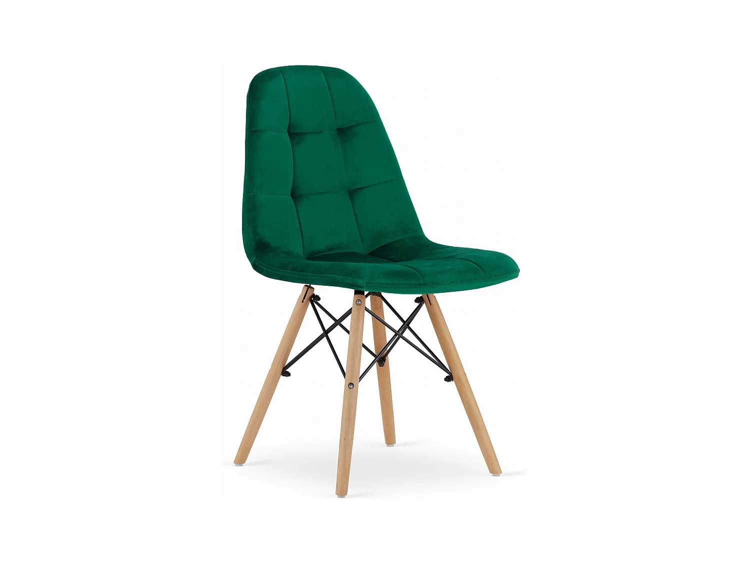 Chaise DUMO - Velours vert foncé x 1