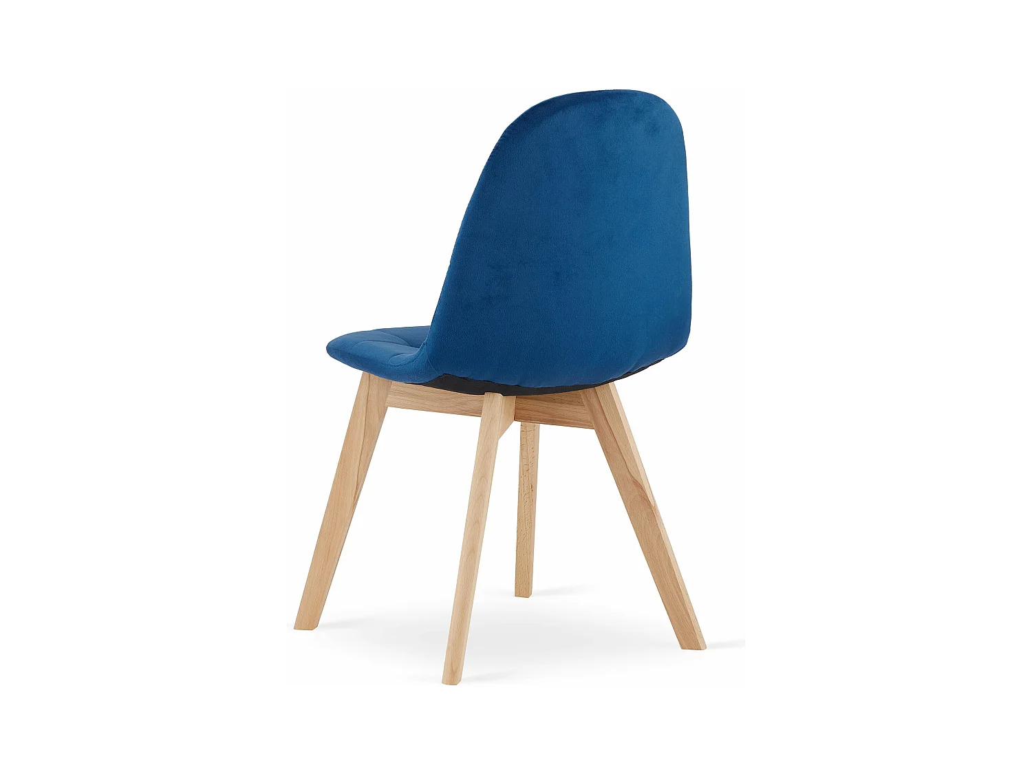 Stuhl BORA - marineblauer Samt x 1