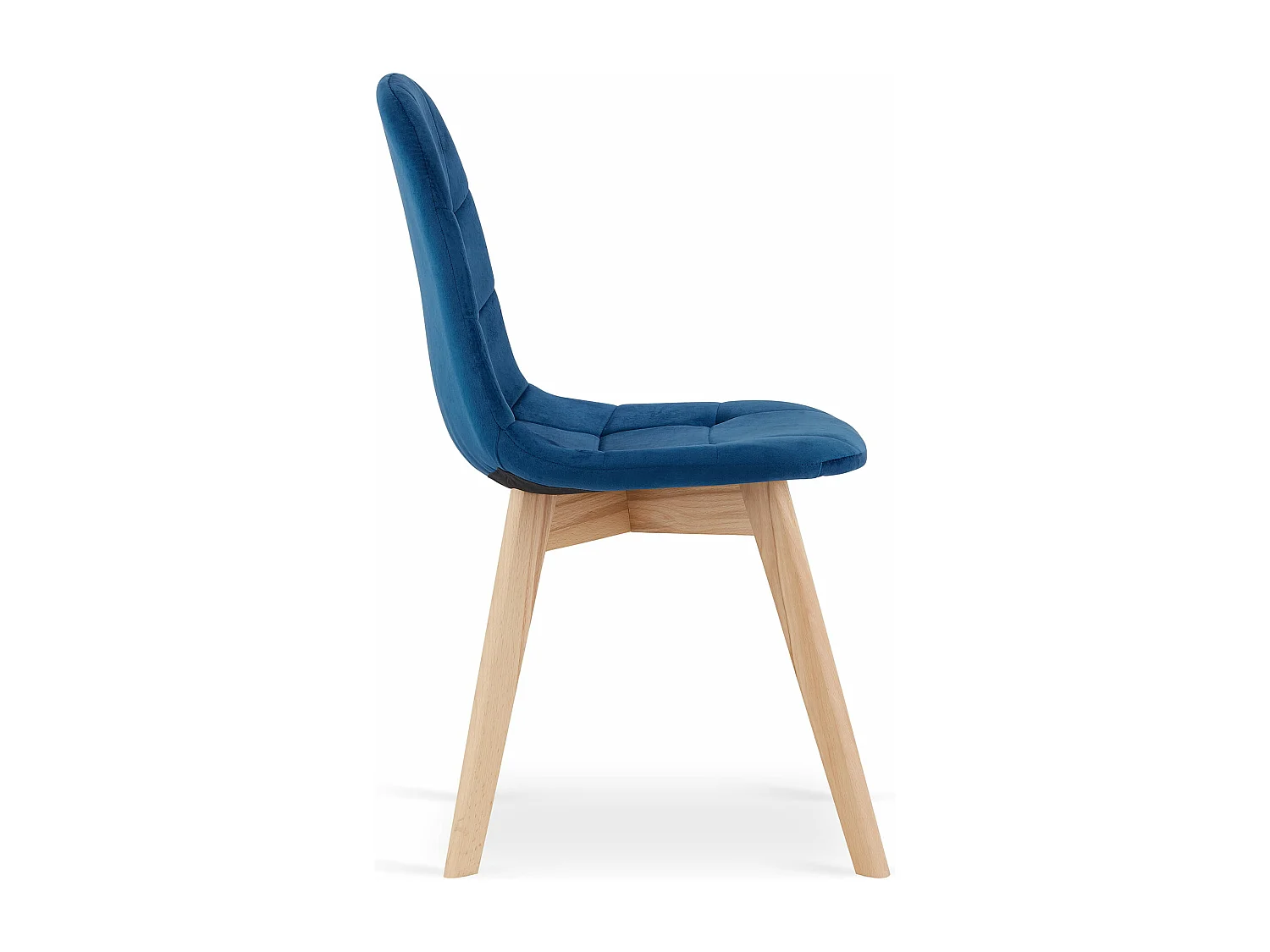 Stuhl BORA - marineblauer Samt x 1