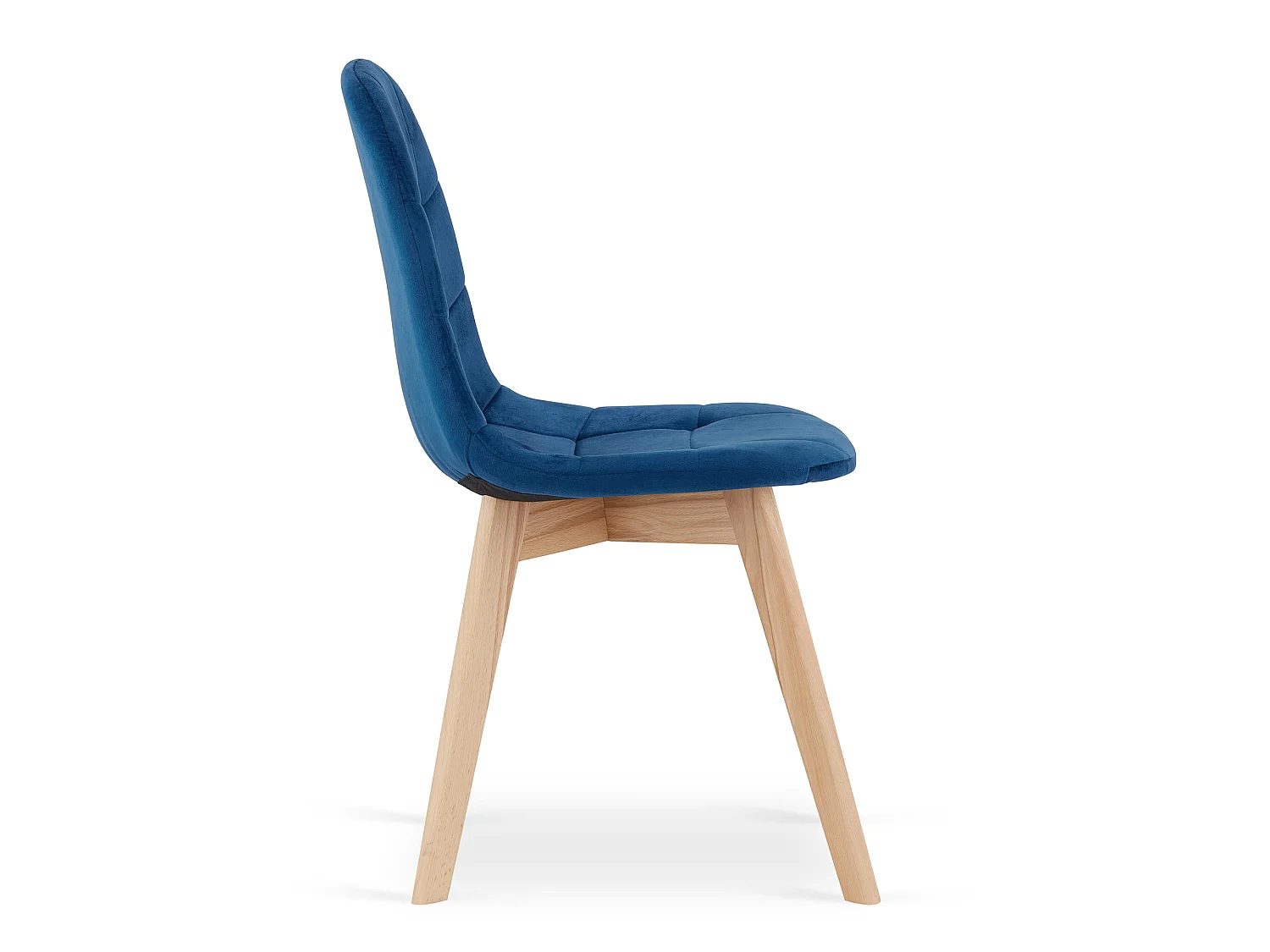 BORA stoel - marineblauw fluweel x 1