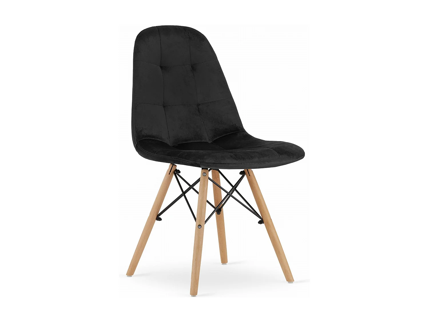 Chaise DUMO - Velours noir x 1