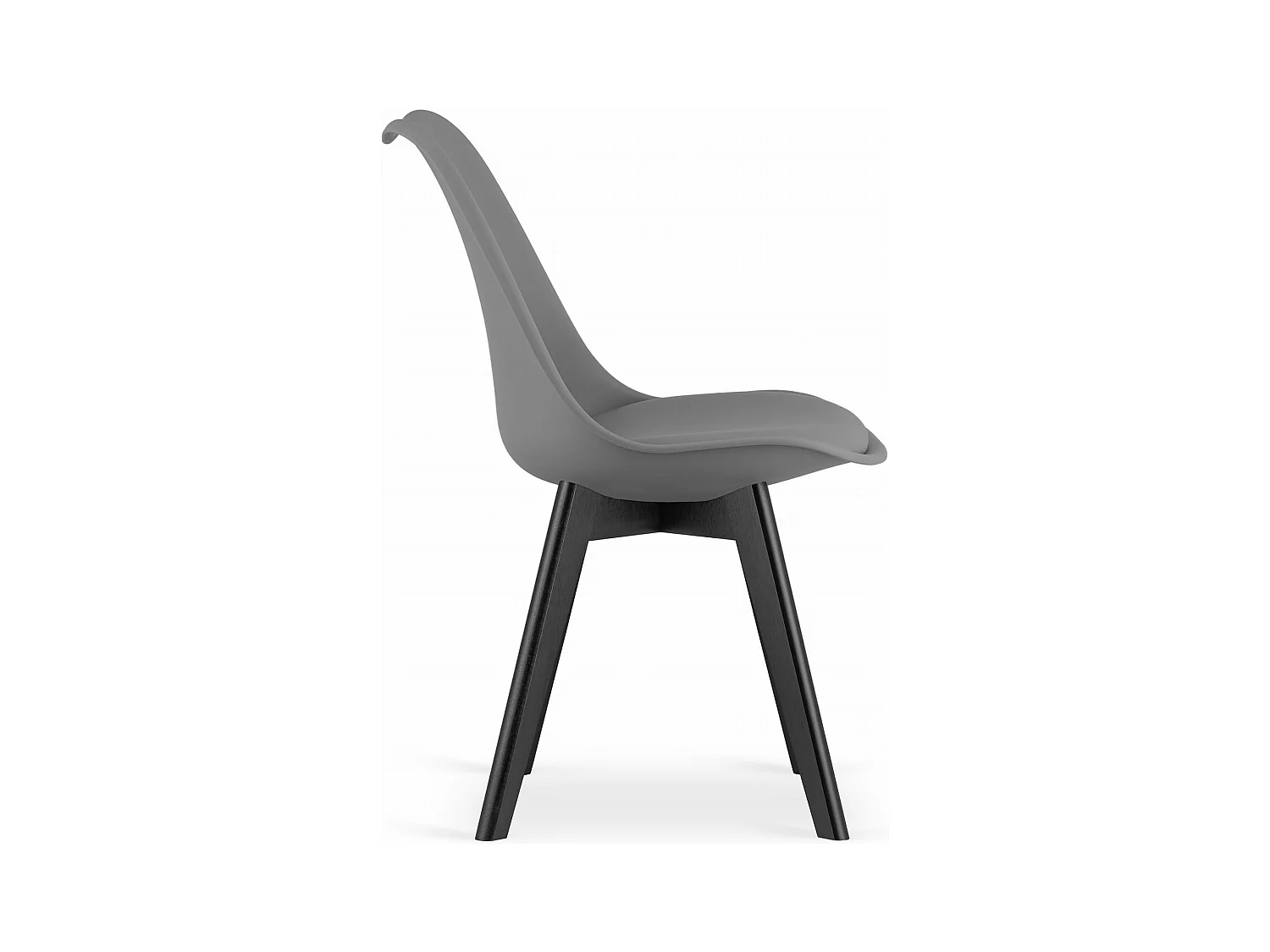 MARK Stuhl - Graphit / schwarze Beine x 1