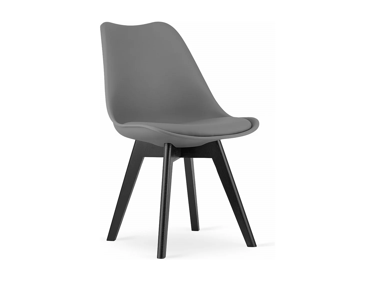 MARK Stuhl - Graphit / schwarze Beine x 1