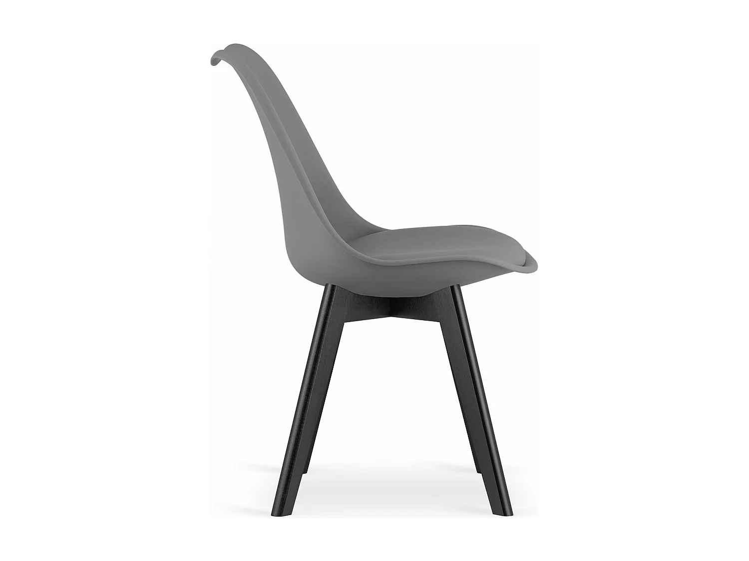 MARK Stuhl - Graphit / schwarze Beine x 1