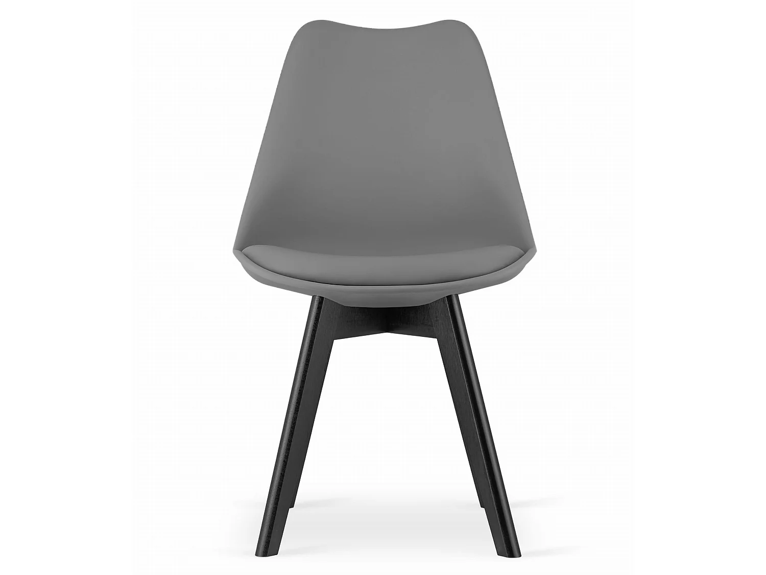Chaise MARK - graphite / pieds noirs x 1