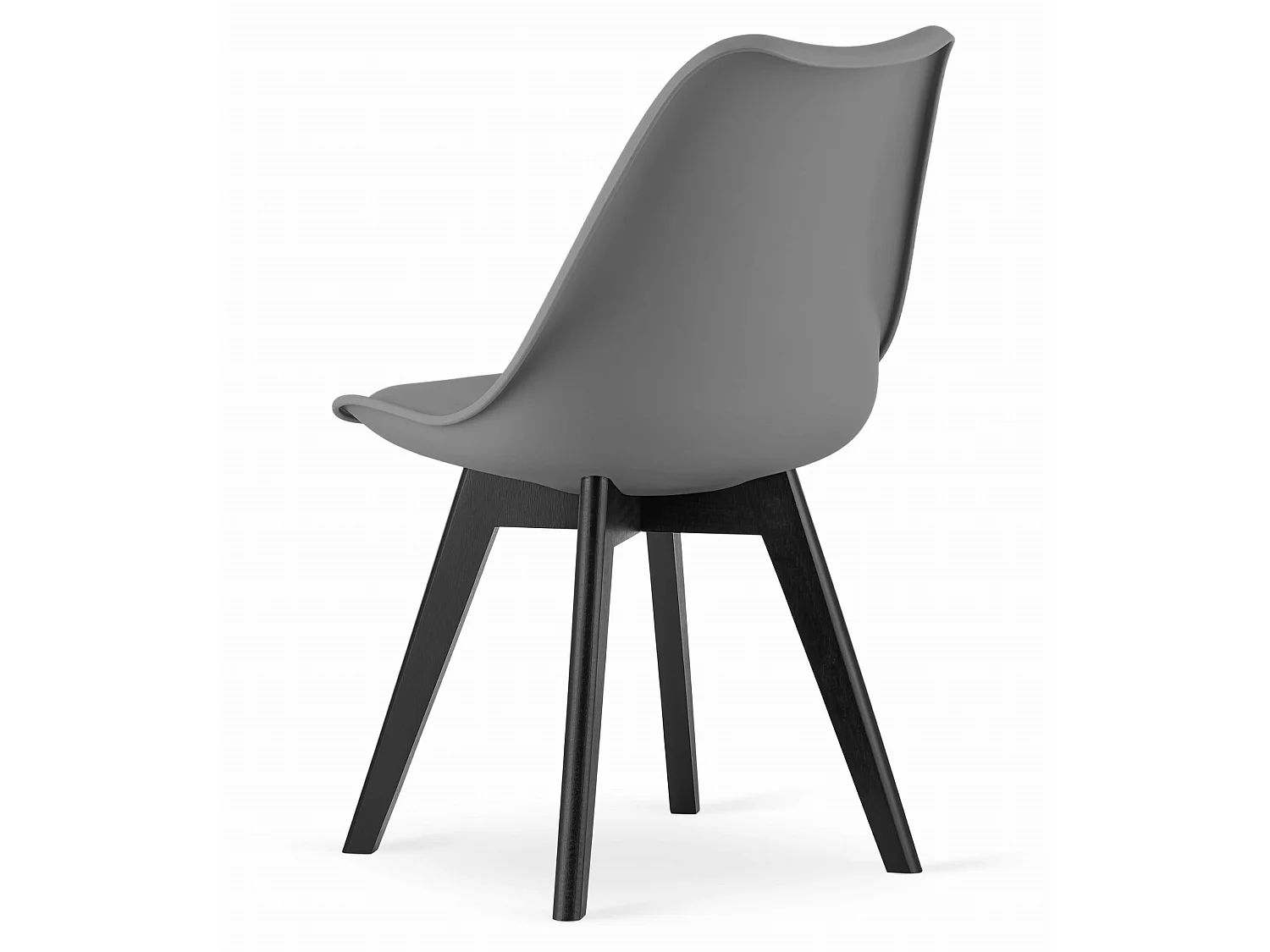 Chaise MARK - graphite / pieds noirs x 1