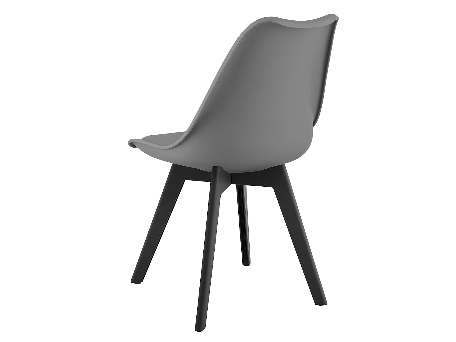 Chaise MARK - graphite / pieds noirs x 1