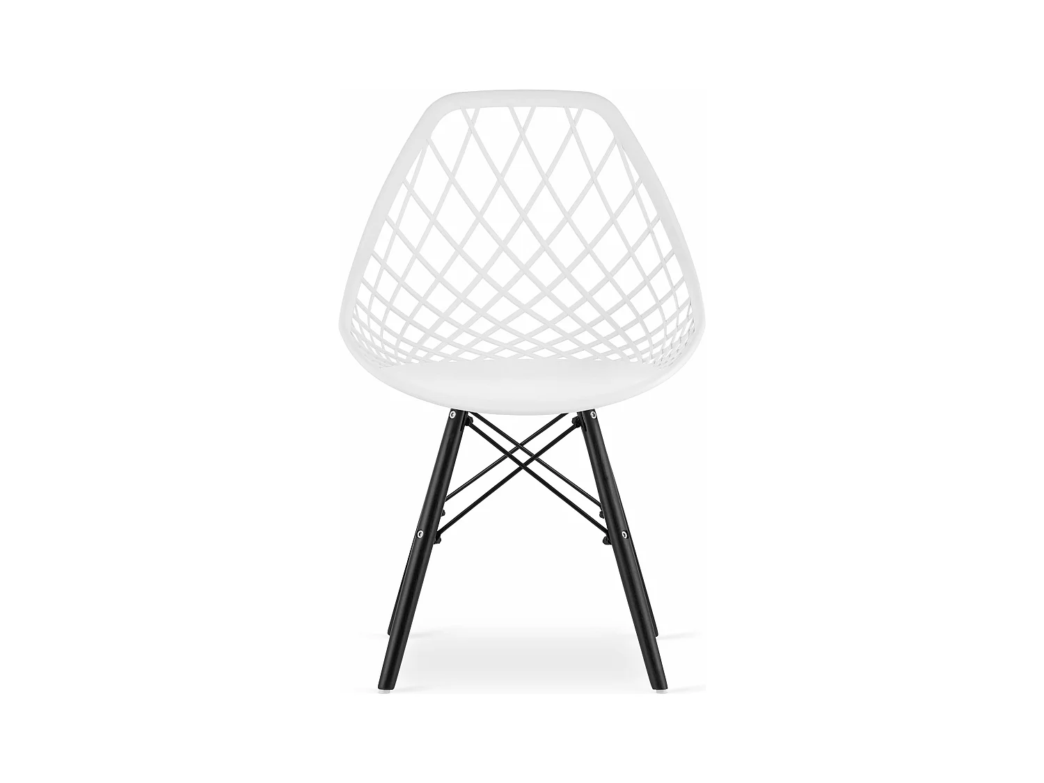 Chaise SAKAI - pieds blancs / noirs x 1