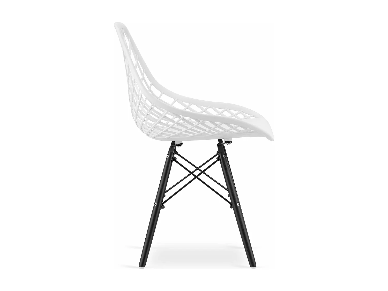 Chaise SAKAI - pieds blancs / noirs x 1